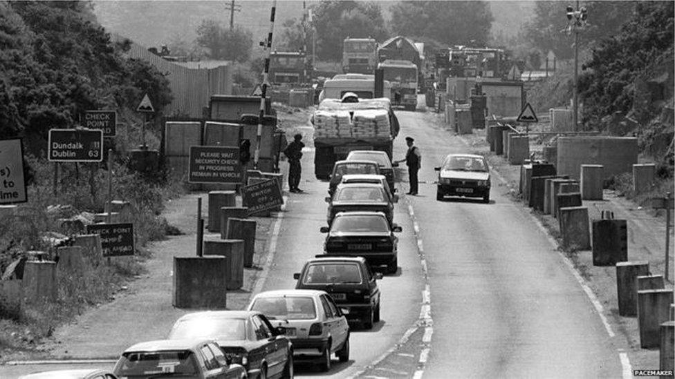 Checkpoint at Cloghogue in Newry