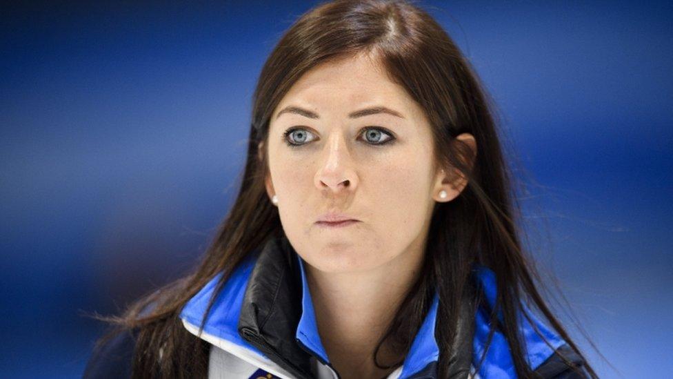 Eve Muirhead watches a stone during Scotland's European Championship success