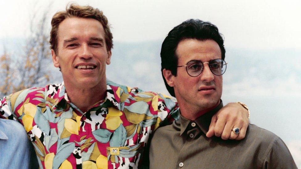 Sylvester Stallone and Arnold Schwarzenegger