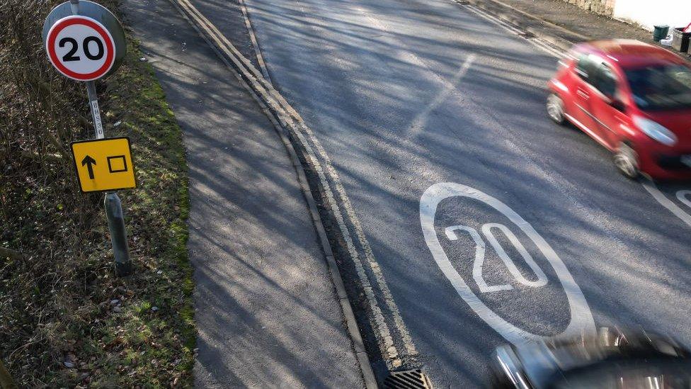 Road in Abertillery