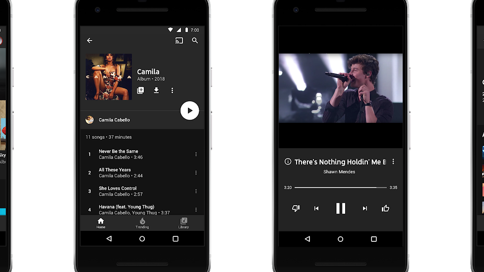 The new YouTube Music app