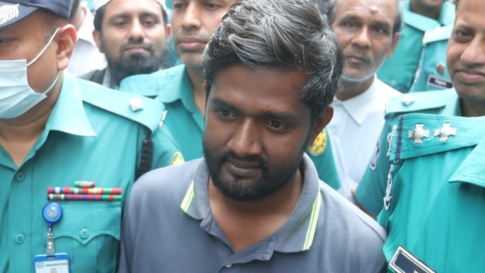 Samsuzzaman Shams being taken to Jail