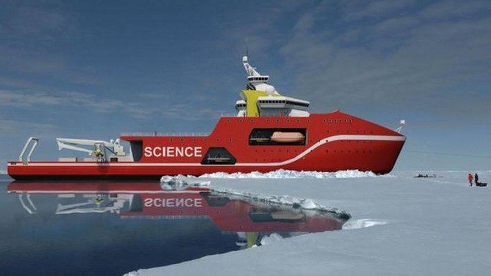 Polar research ship