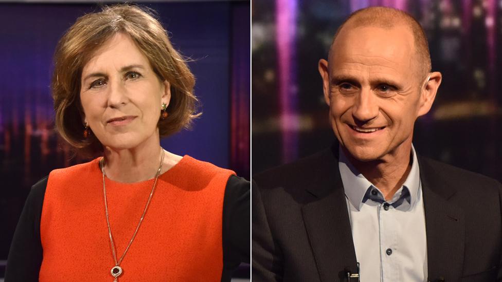 Kirsty Wark and Evan Davis