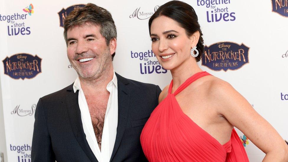 Simon Cowell and Lauren Silverman