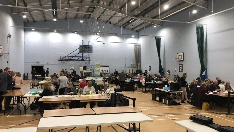 Election count in Tandridge