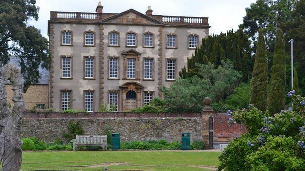 Sherborne House pictured from Paddock Gardens