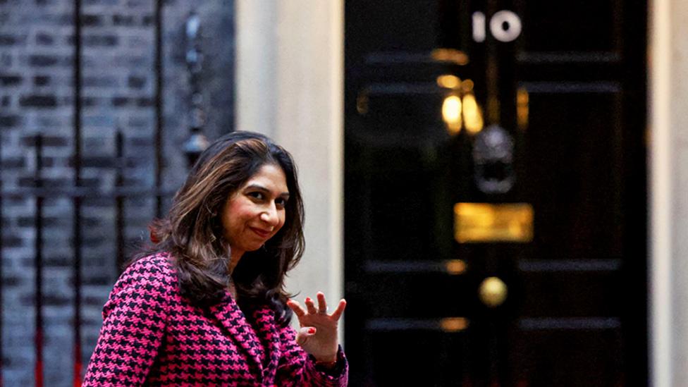 Suella Braverman outside No.10 Downing Street