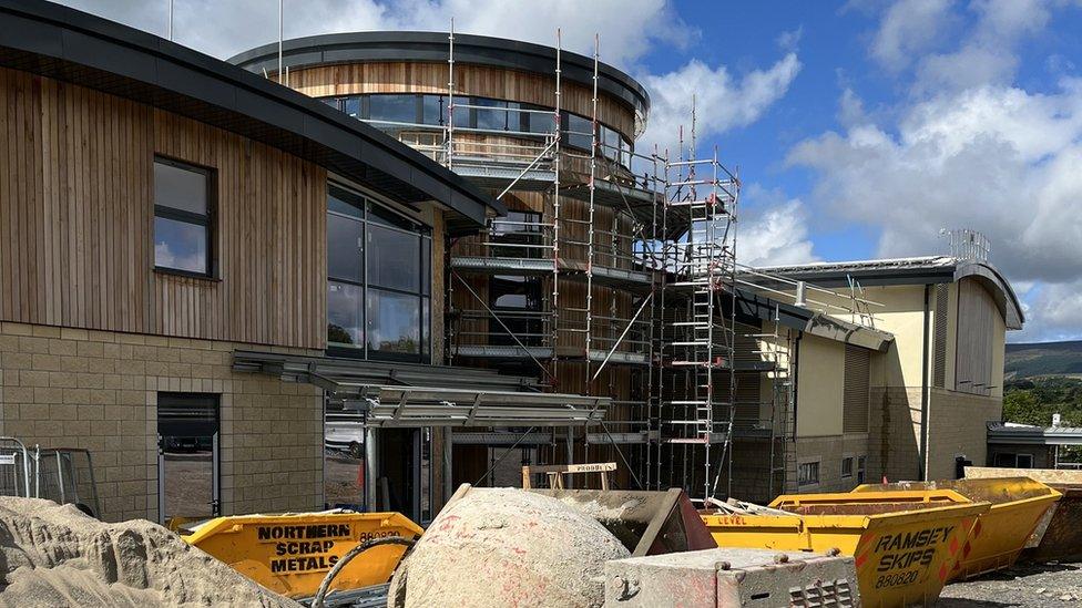 Braddan Roundhouse development under construction