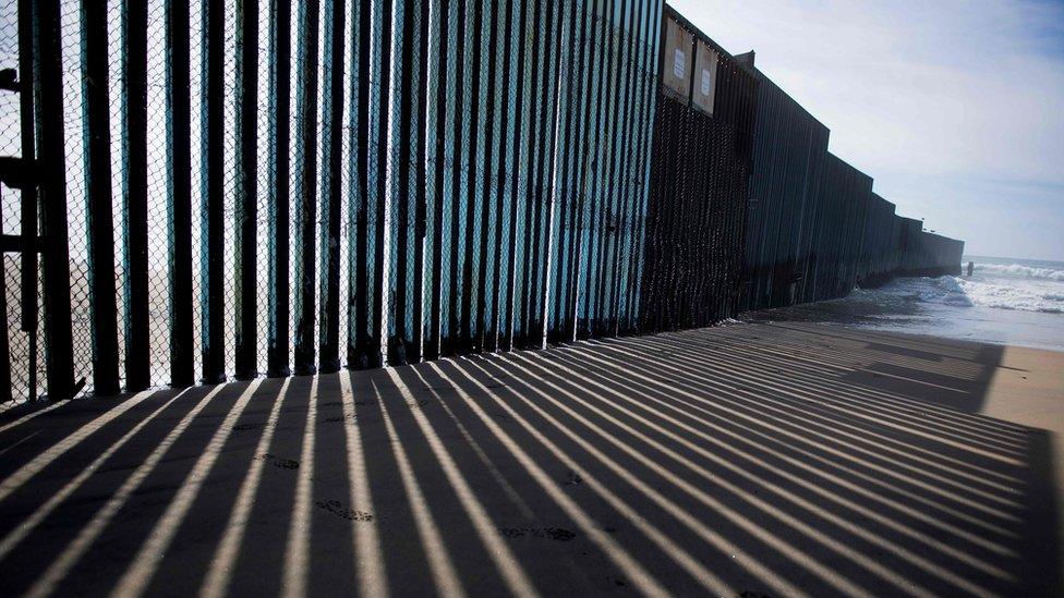 Fence on the US-Mexico border