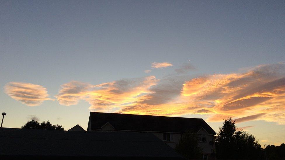 Evening sky from Inverness