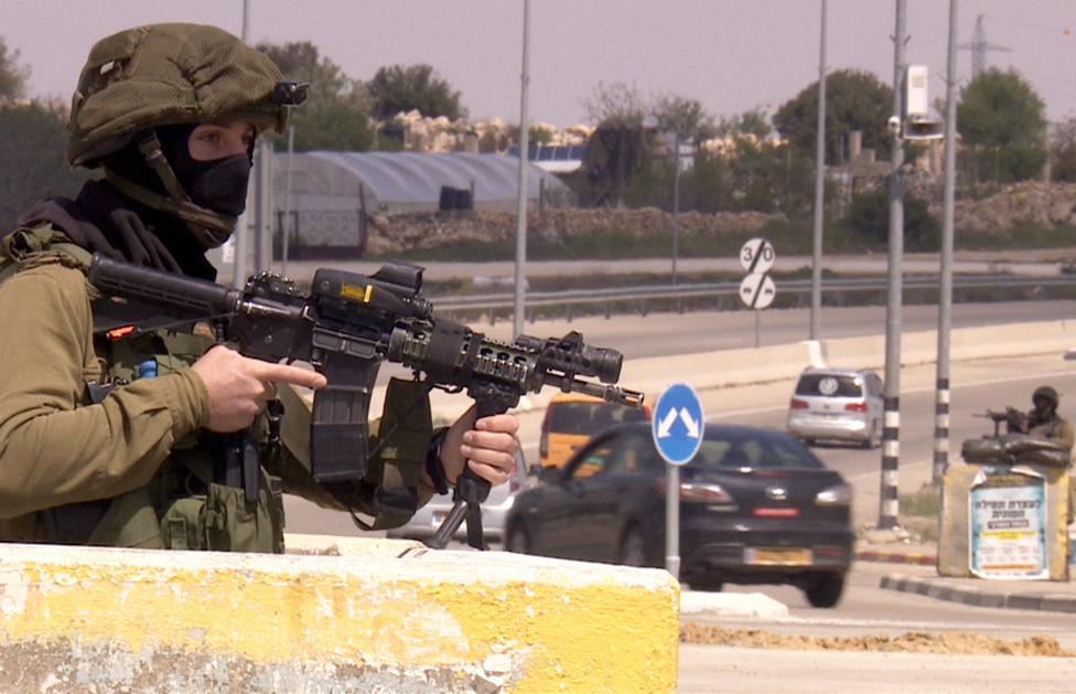 Soldier at Gush Etzion Junction