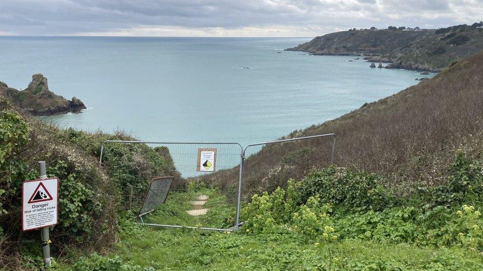 Petit Port steps, Guernsey