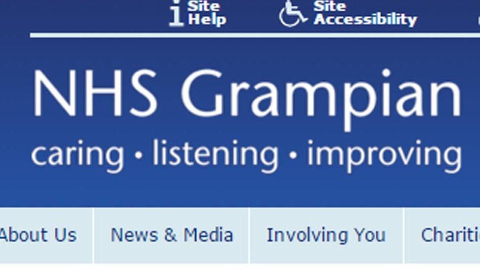 NHS Grampian website