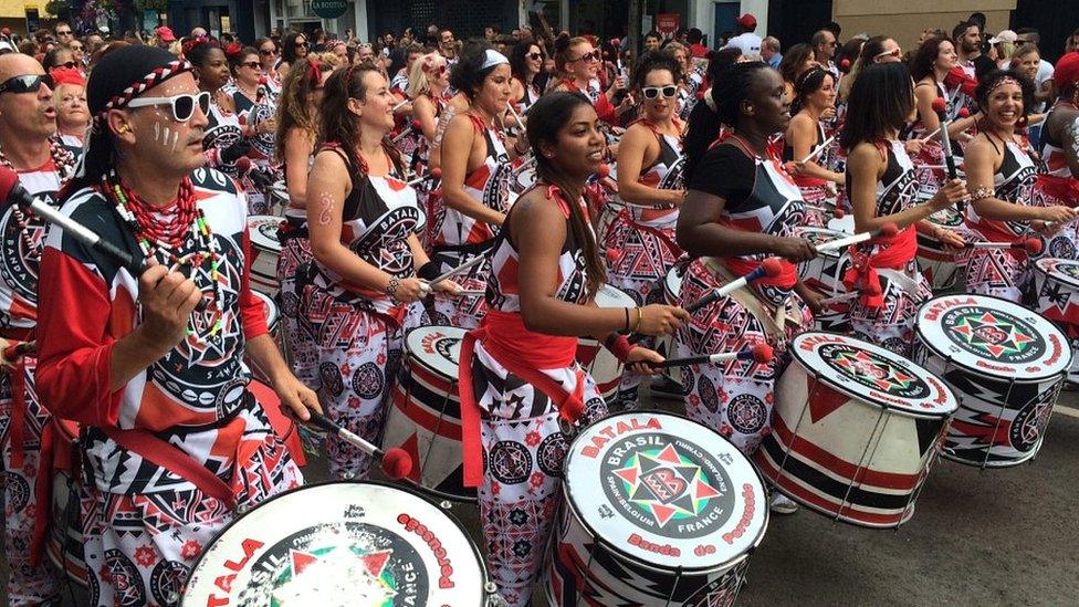 Samba drumming band