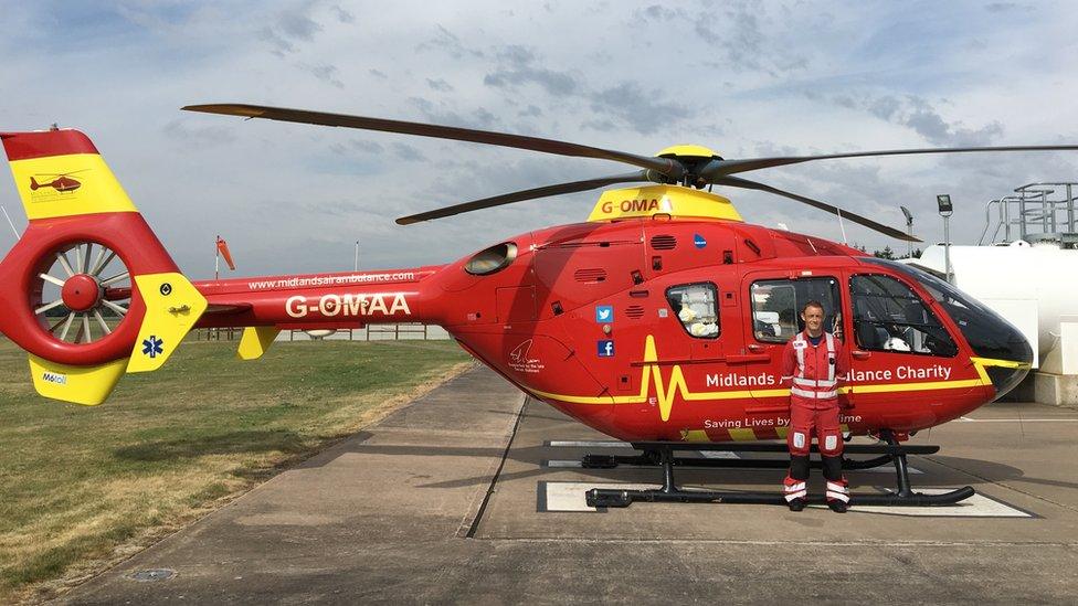 Ian Lock is a critical care paramedic for the Midlands Air Ambula