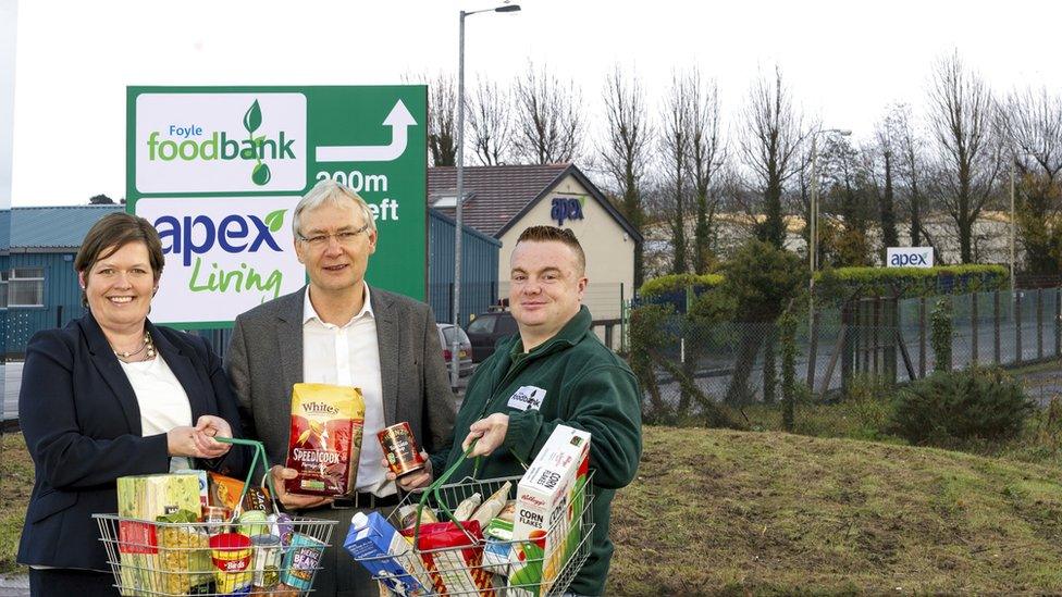 apex staff outside social supermarket