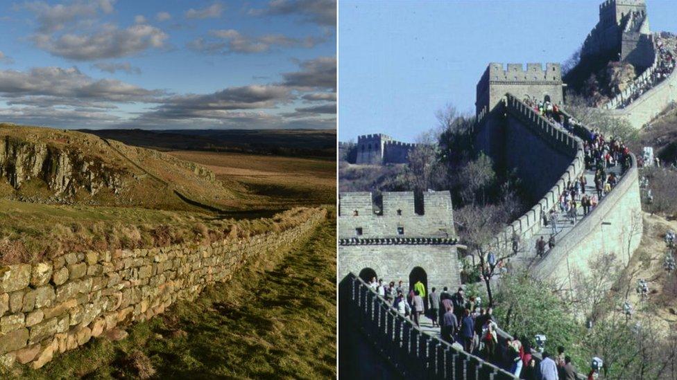 Hadrian's Walls and the Great Wall of China