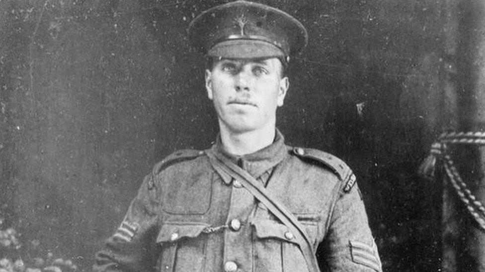 Sgt Robert Bye - the first - and one of only two Welsh Guards to win a VC