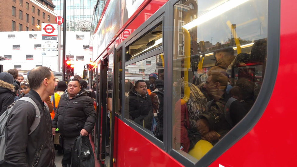 A busy bus