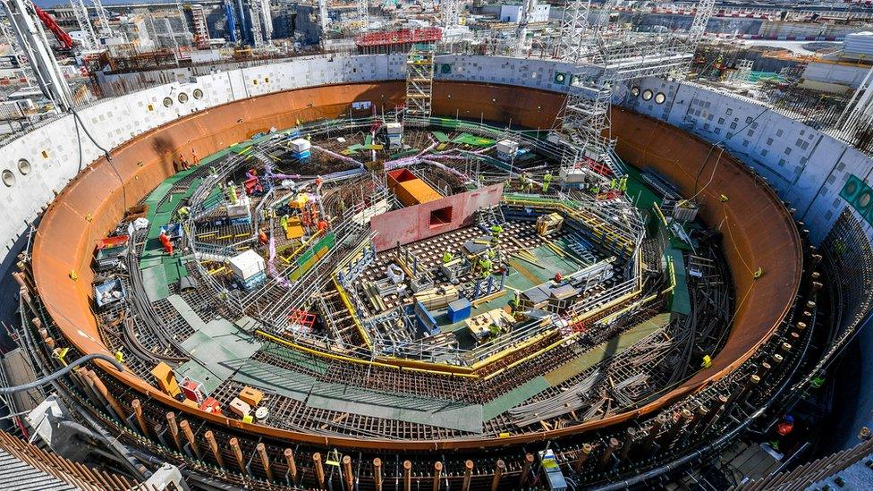 Hinkley Point C nuclear power station construction work