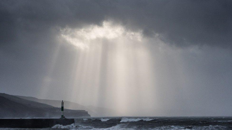 The coast off Aberystwyth