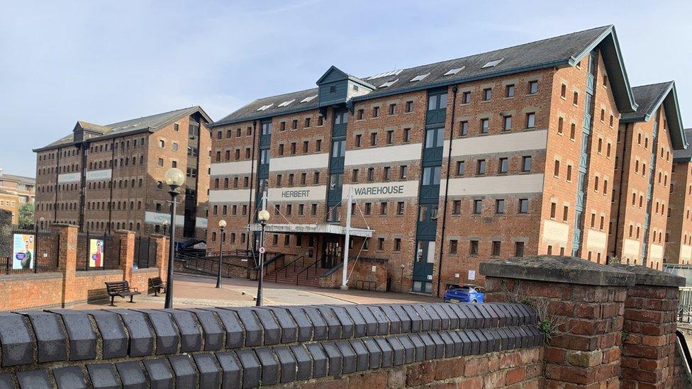 The Herbert, Kimberley and Philpott warehouse in Gloucester Docks