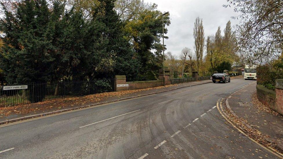 Abbey Park Road, near to Soar River Bridge, Leicester