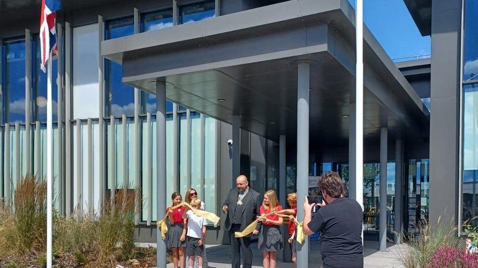 Official opening of council building