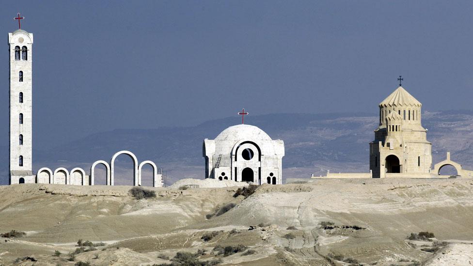 An Armenian church near the baptismal site