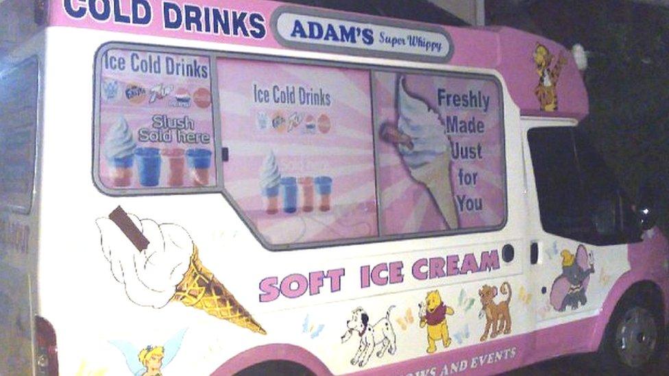 Pink ice-cream van