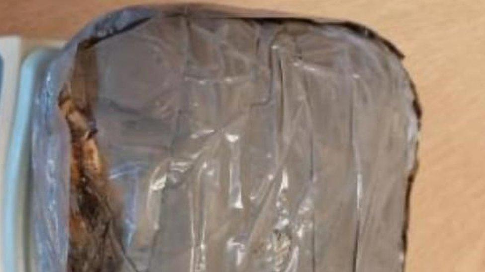 A bag of cocaine found in Haverhill, Suffolk