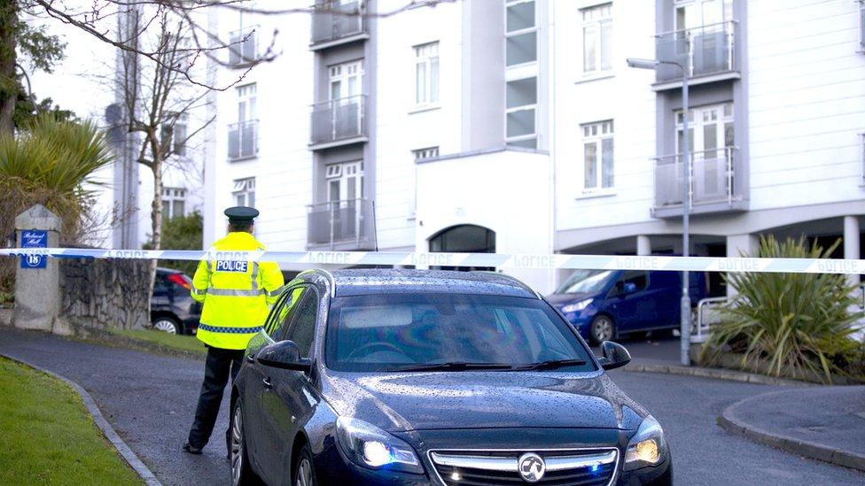 Police cordon at Glin Ree Court