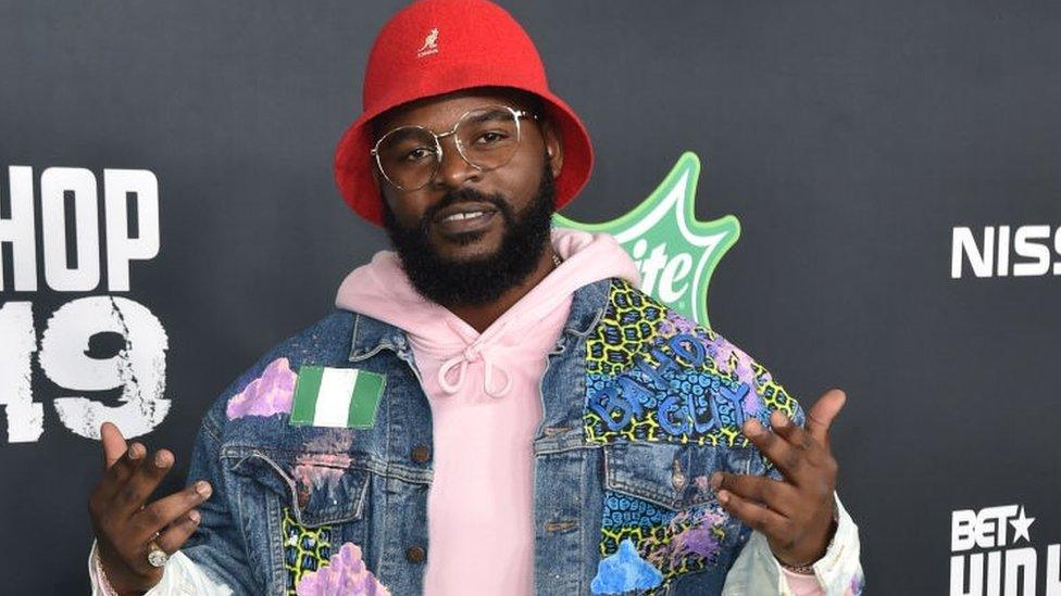 Falz arrives at the 2019 BET Hip Hop Awards on October 05, 2019 in Atlanta, Georgia