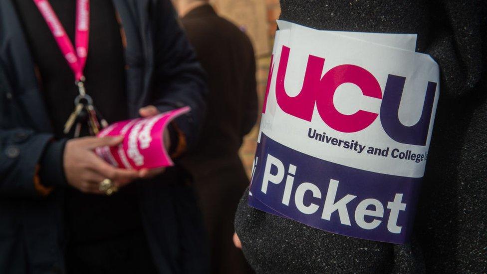 ucu picket line