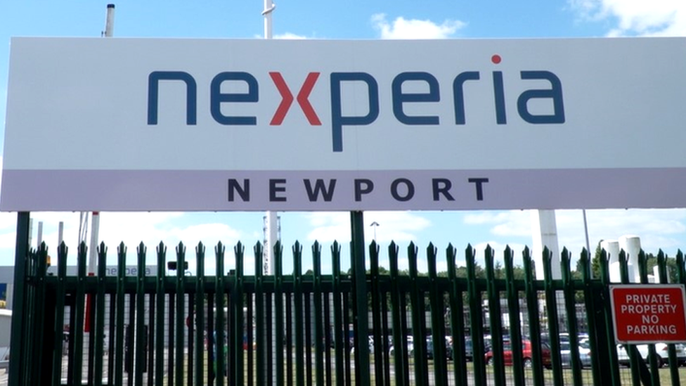 Nexperia Newport factory sign