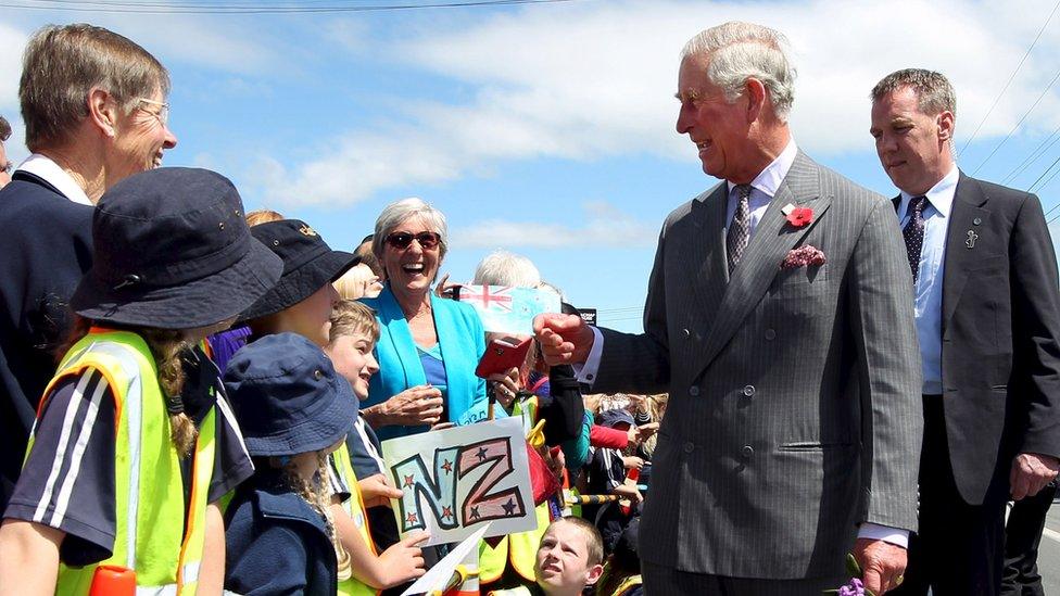 Prince Charles meets well-wishers in New Zealand