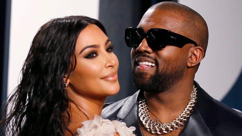 Kim Kardashian and Kanye West attend the Vanity Fair Oscar party in Beverly Hills during the 92nd Academy Awards, in Los Angeles, California, U.S., February 9, 2020