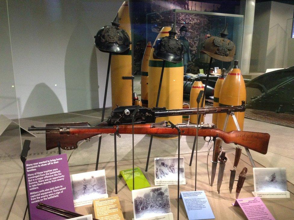 These are all items used in World War One