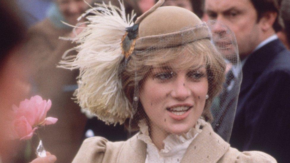 Princess of Wales during a visit to St Davids, Pembrokeshire, November 1981