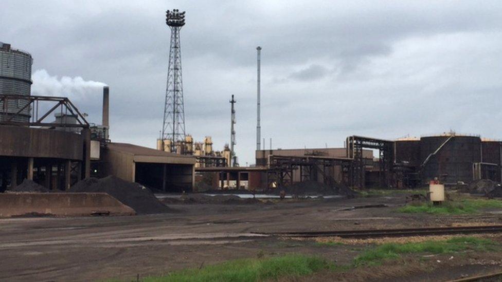 SSI steel works in Redcar