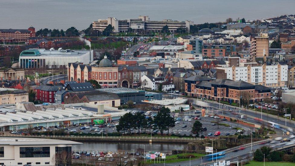 Swansea city centre