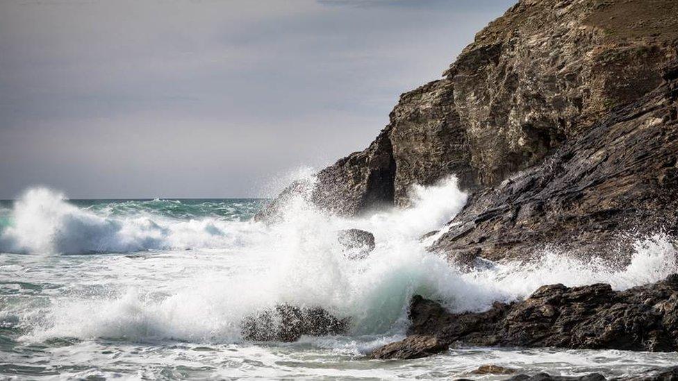 sea and cliffs