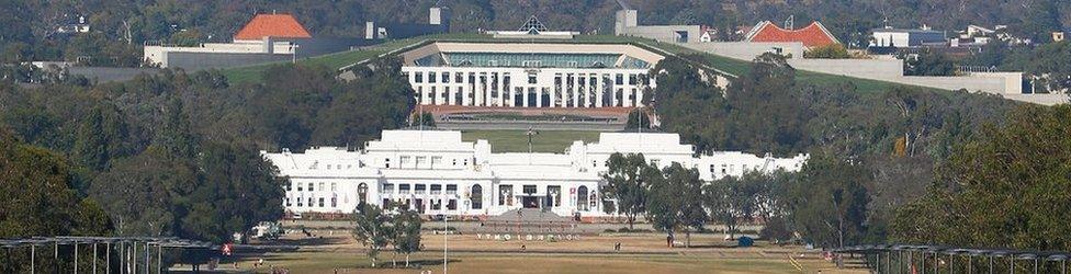 Australia's parliament house in Canberra