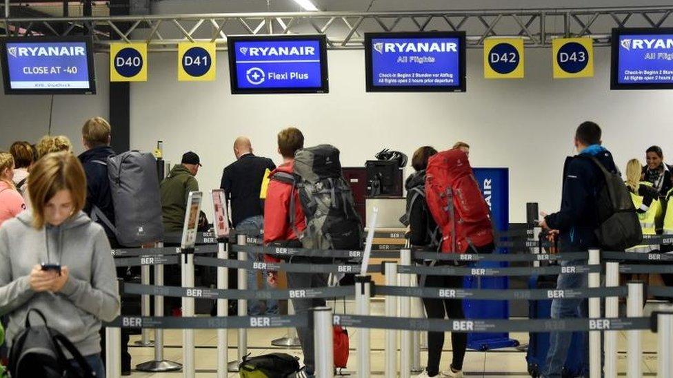 Ryanair check-in desk