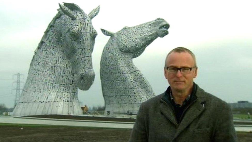 Andy Scott and the Kelpies