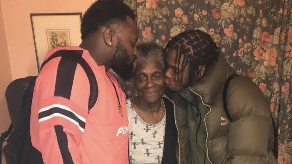 Cadet and Krept with their nan