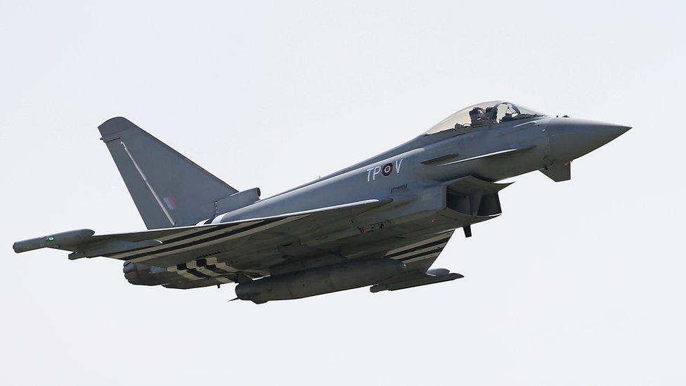 A Typhoon Eurofighter