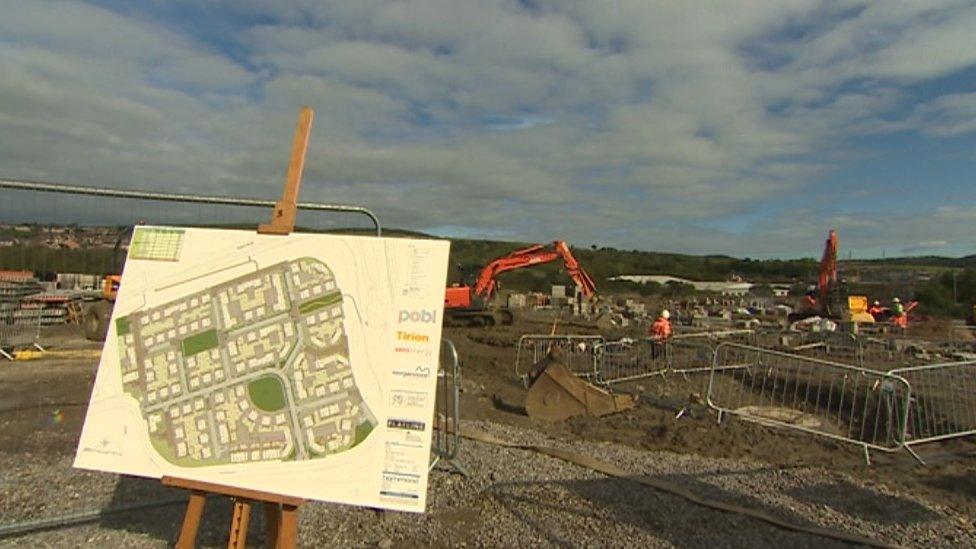 The Parc Eirin development, in Tonyrefail, will have electric vehicle charging and renewable energy generation once built