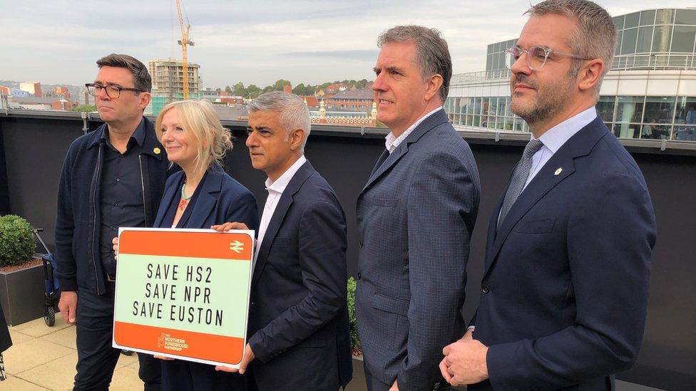 Andy Burnham, Tracy Brabin, Sadiq Khan, Steve Rotherham and Oliver Coppard